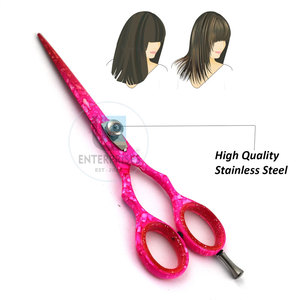 กรรไกรตัดผมสแตนเลสสำหรับช่างมืออาชีพ สำหรับคนถนัดขวา น้ำหนักเบา - Product Image 5