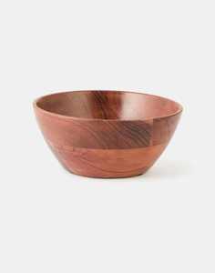 Tazón de servir de madera natural hecho a mano, diseñado para una comodidad elegante y práctica en el día a día. - Product Image 1