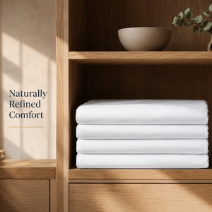 Sábana Blanca Lisa de 400 Hilos para Hotel |   Ropa de Cama de Algodón Suave y Transpirable de Primera Calidad para Hoteles, Habitaciones de Huéspedes, Hostelería y Uso Doméstico - Product Image 2