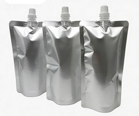 Pochette Doypack 250 ml avec bec verseur argenté, anti-fuite, en PE/Aluminium de qualité alimentaire, pour l'emballage de Vodka, Jus et Eau Minérale – Vente directe usine