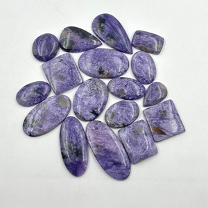 Charoita Púrpura Natural, Cabujón Liso, Piedra Preciosa Pulida Suelta para Fabricación de Anillos y Colgantes, Precio al por Mayor, Grado AAA - Product Image 1