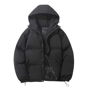 Chaquetas Acolchadas Unisex de Color Sólido para Otoño e Invierno, Nuevo Estilo, con Capucha, Gruesas, Casuales - Product Image 5