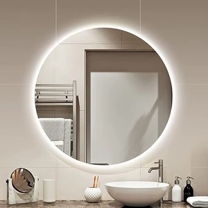 Modern LED Handmade Contemporary <b>Bathroom</b> <b>Mirror</b> Backlit Touch Sensor <b>Frameless</b> Wall Mounted Vanity <b>Mirror</b> Home Hotel Decor - Product Image 4
