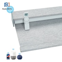 Fournisseur chinois fiable de stores enrouleurs anti-UV en polyester uni intégrés électriques pour l'intérieur