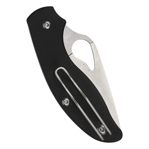 Cuchillos Plegables Compactos de Acero Inoxidable con Mango Ergonómico Negro, Hoja Afilada en Forma de Hoja, Orificio de Apertura para el Pulgar y Clip de Bolsillo - Product Image 4