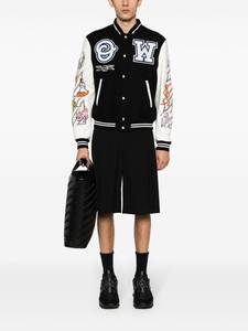 Veste universitaire pour homme de haute qualité avec logo personnalisé, streetwear, veste vintage Letterman, manches en cuir et laine, veste bomber unisexe - Product Image 4