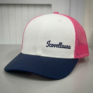 Casquette Trucker personnalisée à 6 panneaux, devant structuré, dos en maille, visière incurvée, logo brodé, fermeture à pression réglable, OEM, marque privée - Product Image 3