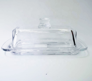 Beurrier blanc classique avec couvercle pour comptoir, réfrigérateur et commodité quotidienne pour les repas en famille - Product Image 3