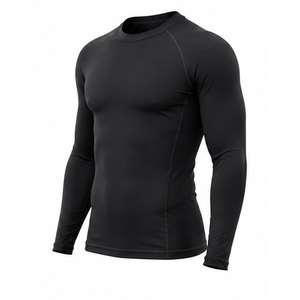 Camiseta Deportiva sin Mangas para Hombre, Protección UV UPF50+, Secado Rápido, Compresión, 100% Poliéster, 140g, Color Negro - Product Image 1