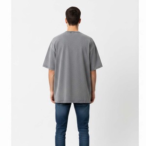 T-shirt streetwear été personnalisé 250 g/m² 100 % coton, coupe oversize, logo brodé - Product Image 6
