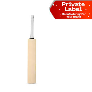 Bate de Críquet de Madera Personalizable al por Mayor con Cinta de Fibra de Vidrio, Diseño Ambidiestro, Opciones OEM, Marca Personalizada Disponible - Product Image 1
