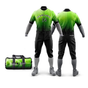 Conjunto de Uniforme de Béisbol de Verano Estilo Cyberpunk Personalizado - Jersey, Pantalones y Bolsa de Lona con Cierre de Botones, Protección UV y Absorción de Humedad - Product Image 1