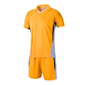 Vêtements de rugby unisexes en promotion, ensemble 100% polyester, anti-transpiration, antibactérien, respirant, maillot col V et short - Product Image 3