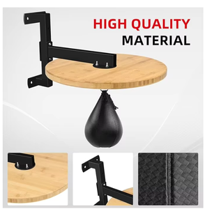 Plataforma para saco de velocidad de madera maciza con soporte ajustable y giros para entrenamiento de boxeo y sacos de velocidad Enterprise - Product Image 6