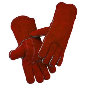 Guantes de Seguridad Transpirables para Soldadura, de Cuero Vacuno de Primera Calidad, Resistentes al Calor, Antideslizantes, Impermeables, de Alta Resistencia - Product Image 5