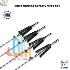 Juego de Instrumentos Quirúrgicos para Válvulas Cardíacas de 4 Piezas de Primera Calidad para Entrenamiento en Cirugía Cardiovascular Mínimamente Invasiva y Uso Profesional - Product Image 3