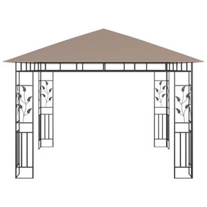 Pergola e Gazebo Taupe 9.8 X 9.8 X 9 con Zanzariera 0.6 Oz/ft2 - Product Image 3