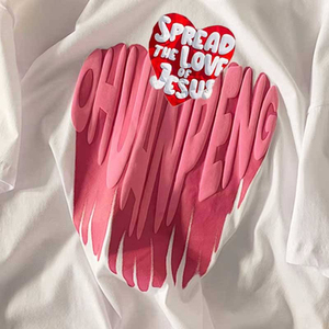 Sweat-shirts unisexes blancs 2026 avec imprimé cœur rose, motif « Diffusez l'amour de Jésus », décontractés, col rond, coupe classique, pour le printemps - Product Image 1