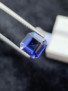 Tanzanita natural tallada en Asscher, piedra suelta de nacimiento de diciembre para la elaboración de joyería fina. - Product Image 2