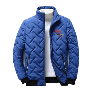Chaqueta Acolchada Ecológica para Hombre Sports Code, Color Marrón, Cuello Alto, Cierre de Cremallera, Tela de Lona, 100% Fibra de Poliéster - Product Image 5
