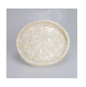 Plateau en nacre pour vaisselle et rangement de dîner, support à verres à vin, plateau de service – Meilleur prix - Product Image 2