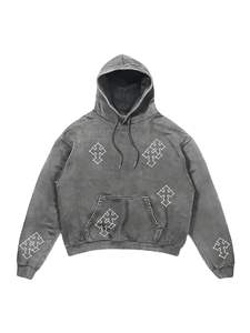 Sweat-shirt oversize pour homme, épaules tombantes, style streetwear décontracté, vêtements de sport, tissu épais, pull à capuche pour l'hiver - Product Image 6