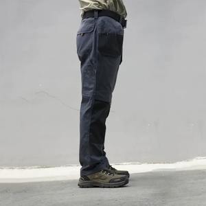 Pantalon de travail pour homme, double genouillère, respirant, imperméable, grande taille, polyester et coton de haute qualité, pour travaux en extérieur - Product Image 3