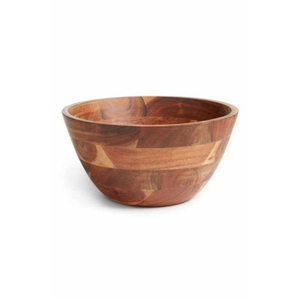 Bol de service en bois d'acacia de qualité supérieure, durable, sans danger pour les aliments, en bois massif naturel, pour salade, fruits, mélange, décoration moderne pour la cuisine et la maison - Product Image 5