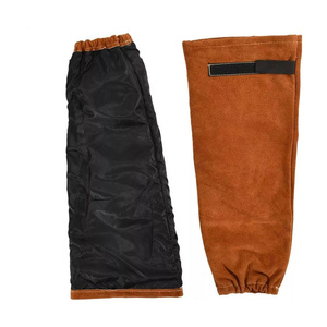 Mangas de soldadura de cuero de vaca de alta calidad al por mayor, unisex, resistentes al calor, ANSI Nivel de Corte 2 - Product Image 1