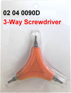 Destornillador multifunción de 3 vías Torx, Hexagonal, Plano, Pozidriv, Phillips con punta magnética antideslizante y forma triangular - Product Image 2