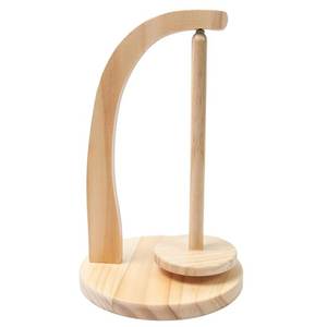 Soporte Redondo Portátil Ecológico de Madera para Hilos, Soporte de Moda con Doble Eje para Hilar, Tejer y Ganchillo - Product Image 5
