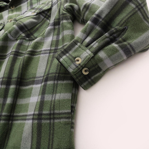 Camisa de franela a cuadros de manga larga informal vintage para hombre, sudadera con capucha de franela de manga larga para hombre - Product Image 6