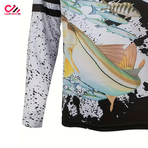 Chemises de pêche pour hommes 2026 à manches longues en polyester et élasthanne, chemise de pêche décontractée respirante pour hommes, service OEM - Product Image 4