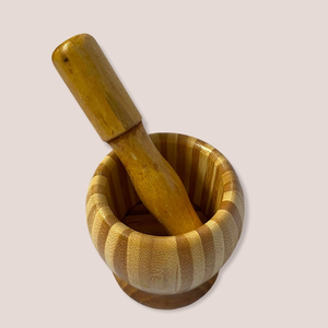 Mortier et pilon pour épices, essentiel de cuisine, taille personnalisée, pilon et mortier en bois naturel, mortier et pilon écologiques en bois de coco - Product Image 1
