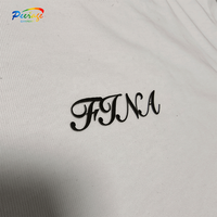 T-shirt pour homme personnalisé par le fabricant OEM, blanc, impression sérigraphique 3D fine, 240 g/m², 100 % coton, coupe classique