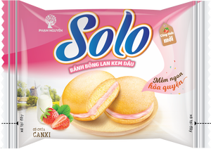 Wholesale Strawberry Cream Pandan Soft <b>Cake</b> Bulk Fresh Daily Use <b>Individually</b> Wrapped OEM ODM Supported <b>Boxes</b> Bags Vietnam Solo - Product Image 3