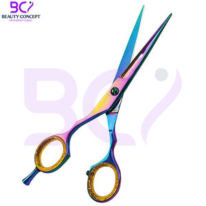 Ciseaux de coiffeur en acier inoxydable, légers, durables, personnalisables, multicolores, avec votre propre logo, meilleur fournisseur - Product Image 3