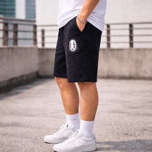 กางเกงขาสั้นผ้าฝ้ายสีดำปักโลโก้แบบกำหนดเองสำหรับผู้ชาย สไตล์ลำลองสตรีทแวร์ มีเชือกผูก เหมาะสำหรับฤดูร้อน - Product Image 5