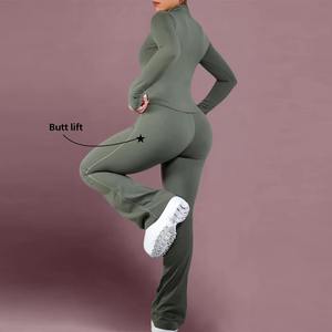 Workout Sets for <b>Women</b> Halter Strappy Sports Bra with Seamless Gym Yoga <b>shorts</b> Outfits <b>White</b> color - Product Image 2