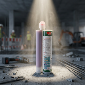 Anclaje Químico Epóxico Puro de Doble Componente de 400ml para Fijación Profunda de Varillas de Gran Diámetro en Construcción de Cargas Pesadas - Product Image 1