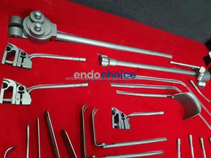 Écarteur abdominal monté sur table chirurgicale Omni Tract Lames en acier inoxydable-Jeu de pinces Base d'instrument chirurgical manuel - Product Image 5