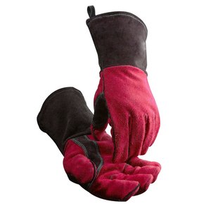 Gants de travail pour soudeurs en cuir de vachette de haute qualité avec doublure en Kevlar, personnalisables, résistants à la chaleur, pour soudage TIG/MIG - Product Image 1