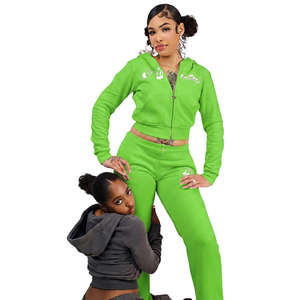 Conjunto de Sudadera Rosa de Color Sólido, Ropa Casual para Mujer, Pantalones Deportivos de Algodón, Tela Suave y Cómoda, Estilo Otoñal - Product Image 6