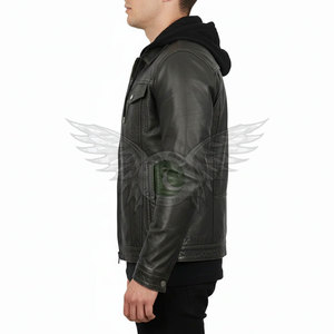 Chaqueta de Cuero para Hombre, Estilo Moderno, Corte Entallado, de Lujo, Calidad Premium, Ropa Casual de Calle, Chaqueta de Invierno para Hombre - Product Image 6