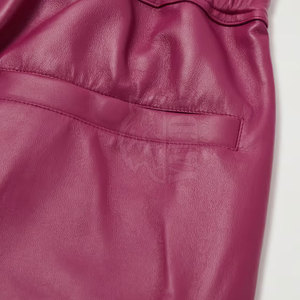 Pakistan Made High Quality Genuine <b>Leather</b> Solid <b>Shorts</b>-Customizable Eco-Friendly Design Top Selling Wholesale - Product Image 6