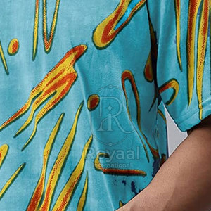 เสื้อยืดโอเวอร์ไซส์คุณภาพพรีเมียมสำหรับผู้ชาย ผลิตจากโรงงาน ผ้าฝ้าย 100% ทรงหลวม พิมพ์ลาย - Product Image 5