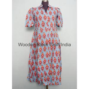 Vestido Maxi Informal y Cómodo de Tela 100% Algodón para Niñas, Mujeres y Señoras, para Usar en la Playa o en Fiestas, Vestido Maxi Elegante y Recto de Diseñador - Product Image 2