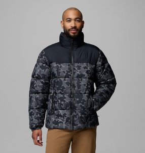 Chaqueta acolchada con estampado de camuflaje de primera calidad para hombre, para uso en invierno, con cierre de cremallera a prueba de viento y bolsillos laterales, abrigo para hombre - Product Image 4