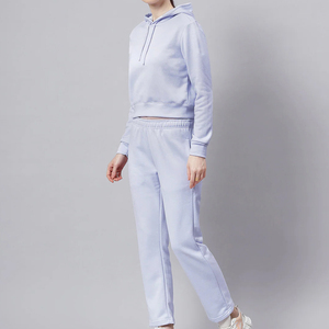 Women <b>Tracksuit</b> Thick Cotton Two Piece Blank Jogging <b>Plain</b> <b>Tracksuits</b> Quick dry Pullover Hoodies Set Women <b>Tracksuit</b> OEM Size - Product Image 2