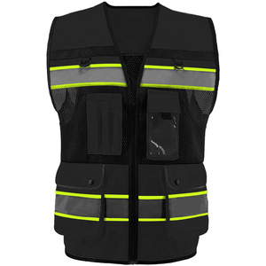 Gilet décontracté pour homme en polyester haute visibilité, durable, respirant et imperméable avec bandes réfléchissantes pour un confort tout au long de la journée sur le travail (OEM) - Product Image 6